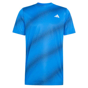 Men's Club Graphic Tennis Tee Glory Blue-Apparel-Adidas-KE9311-S26-1-Tennis Express
