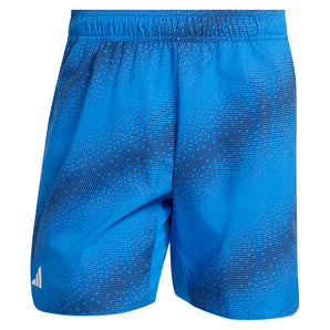 Men's Club 9 Inch Graphic Tennis Short Glory Blue-Apparel-Adidas-KE9312-1-Tennis Express