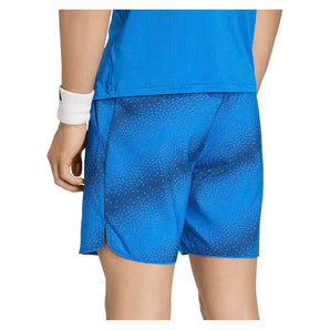 Men's Club 9 Inch Graphic Tennis Short Glory Blue-Apparel-Adidas-KE9312-4-Tennis Express