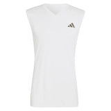 Men's London Sleeveless Tennis Tank White,Apparel,Adidas,White,XS,Tennis Express,KF5006-1