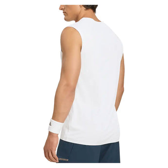 Men's London Sleeveless Tennis Tank White,Apparel,Adidas,,,Tennis Express,KF5006-4