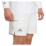 Men's London 7 Inch Tennis Short and Tight Set White,Apparel,Adidas,,,Tennis Express,KF5008-3