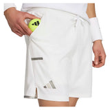 Men's London 7 Inch Tennis Short and Tight Set White,Apparel,Adidas,,,Tennis Express,KF5008-6