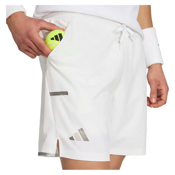 Men's London 7 Inch Tennis Short and Tight Set White,Apparel,Adidas,,,Tennis Express,KF5008-6