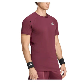 Men's New York Freelift Pro Tennis Tee Maroon,Apparel,Adidas,,,Tennis Express,KF7389-3