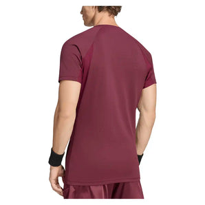 Men's New York Freelift Pro Tennis Tee Maroon,Apparel,Adidas,,,Tennis Express,KF7389-4