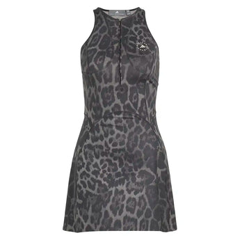 Women's Stella McCartney Printed Training Dress Dove Grey and Carbon,Apparel,Adidas,Dove Grey/Carbon,XS,Tennis Express,KG3235-1