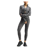 Women's Stella McCartney Longsleeve Printed Midlayer Training Top Dove Grey and Carbon,Apparel,Adidas,,,Tennis Express,KG3263-5