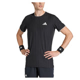 Men's Melbourne Freelift Pro Tennis Tee Black-Apparel-Adidas-KG6053-S26-3-Tennis Express