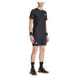 Men's Melbourne Freelift Pro Tennis Tee Black-Apparel-Adidas-KG6053-S26-5-Tennis Express