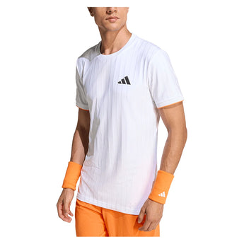 Men's Melbourne Freelift Pro Tennis Tee White-Apparel-Adidas-KG6054-S26-3-Tennis Express