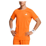 Men's Melbourne Freelift Pro Tennis Crew Pure Orange-Apparel-Adidas-KH0442-S26-3-Tennis Express