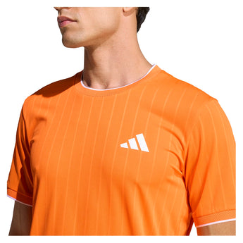 Men's Melbourne Freelift Pro Tennis Crew Pure Orange-Apparel-Adidas-KH0442-S26-6-Tennis Express