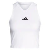 Women's London Pro Y Tennis Tank White,Apparel,Adidas,White,XS,Tennis Express,KH1113