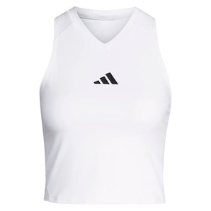 Women's London Pro Y Tennis Tank White,Apparel,Adidas,White,XS,Tennis Express,KH1113
