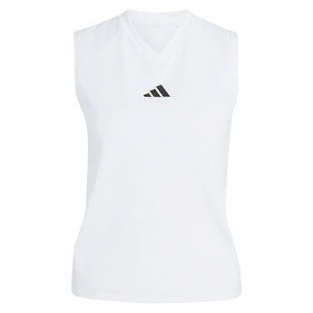 Women's London Match Pro Tennis Tank White,Apparel,Adidas,White,XS,Tennis Express,KH1114