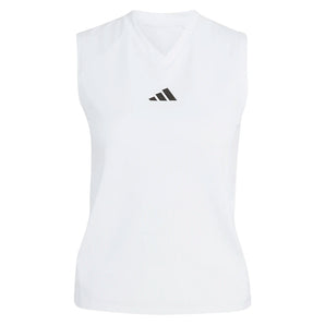 Women's London Match Pro Tennis Tank White,Apparel,Adidas,White,XS,Tennis Express,KH1114