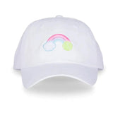Kids Tennis Camper Hat Pastel Rainbow-Apparel-Ame and Lulu-KH218-Tennis Express
