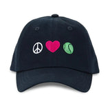 Kids Tennis Camper Hat Peace Love Tennis-Apparel-Ame and Lulu-KH241-Tennis Express