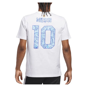 Men's Messi Name & Number Graphic Tee White,Apparel,Adidas,,,Tennis Express,KH3398-F26-4