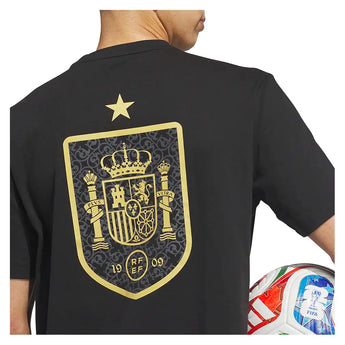 Men's Spain Away World Cup 2026 Graphic Tee Black,Apparel,Adidas,,,Tennis Express,KH3414-F26-7