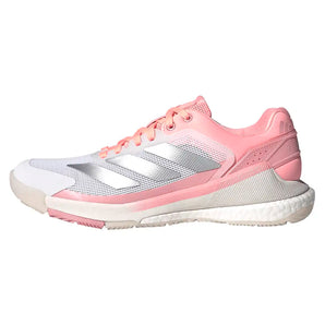 Women's Crazyquick Boost Padel Shoes White and Silver Metallic,Footwear,Adidas,,,Tennis Express,KH5926-F26-1