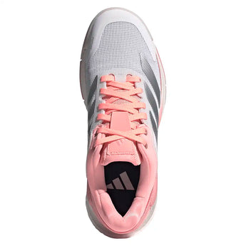 Women's Crazyquick Boost Padel Shoes White and Silver Metallic,Footwear,Adidas,,,Tennis Express,KH5926-F26-3