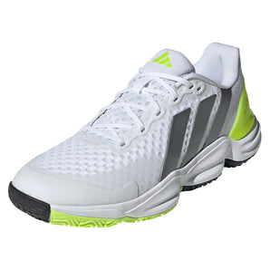 Men's Court Pickleball Shoes White and Tech Grey Metallic,Footwear,Adidas,White/Tech Grey Metallic,7,Tennis Express,KI0416-y