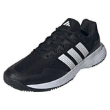Men's GameCourt 2 Tennis Shoes Core Black and Silver Metallic,Footwear,Adidas,6.5,Core Black/Silver Metallic,Tennis Express,KI0780-S26-y