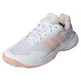 Women's GameCourt 2 Tennis Shoes Core White and Pink,Footwear,Adidas,5,Core White/Pink,Tennis Express,KI0785-S26