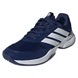 Men's GameCourt 3 Shoes Dark Blue and White,Footwear,Adidas,Dark Blue/White,6.5,Tennis Express,KI2863-y