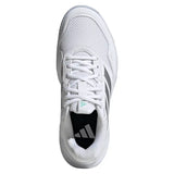 Women's GameCourt 3 Shoes White and Silver Metallic,Footwear,Adidas,,,Tennis Express,KI2864-3