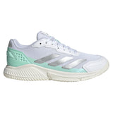Women's Courtquick Padel Shoes White and Silver Metallic,Footwear,Adidas,,,Tennis Express,KI3592-F26-1