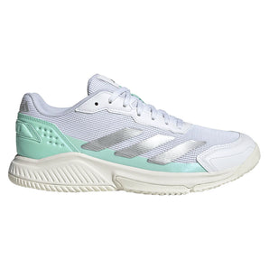 Women's Courtquick Padel Shoes White and Silver Metallic,Footwear,Adidas,,,Tennis Express,KI3592-F26-1
