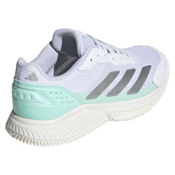 Women's Courtquick Padel Shoes White and Silver Metallic,Footwear,Adidas,,,Tennis Express,KI3592-F26-4