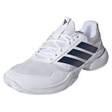 Men's GameCourt 3 Tennis Shoes White and Dark Blue,Footwear,Adidas,White/Dark Blue,6.5,Tennis Express,KI3594-y