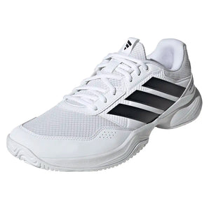 Men's GameCourt 3 Shoes White and Black,Footwear,Adidas,White/Black,6.5,Tennis Express,KI3595-y