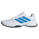 Men's GameCourt 3 Shoes White and Lucid Ray Blue,Footwear,Adidas,,,Tennis Express,KI3596-1