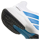 Men's GameCourt 3 Shoes White and Lucid Ray Blue,Footwear,Adidas,,,Tennis Express,KI3596-7