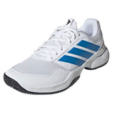 Men's GameCourt 3 Shoes White and Lucid Ray Blue,Footwear,Adidas,White/Lucid Ray Blue,6.5,Tennis Express,KI3596-y