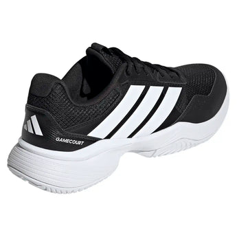Men's GameCourt 3 Tennis Shoes Black and White,Footwear,Adidas,,,Tennis Express,KI3598-4