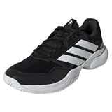 Men's GameCourt 3 Tennis Shoes Black and White,Footwear,Adidas,Black/White,6.5,Tennis Express,KI3598-y