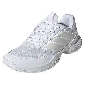 Women's GameCourt 3 Shoes White and Zero Metallic,Footwear,Adidas,White/Zero Metallic,5,Tennis Express,KI3600-y