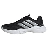 Women's GameCourt 3 Tennis Shoes Black and Silver Metallic,Footwear,Adidas,,,Tennis Express,KI3601-1