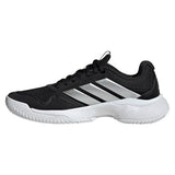 Women's GameCourt 3 Tennis Shoes Black and Silver Metallic,Footwear,Adidas,,,Tennis Express,KI3601-2