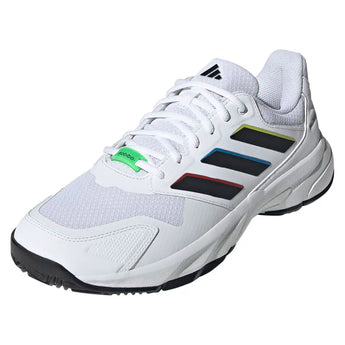 Men's CourtJam Control 3 Shoes White and Black,Footwear,Adidas,White/Black,6.5,Tennis Express,KI3613-y