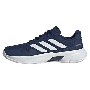 Men's CourtJam Control 3 Shoes Dark Blue and White,Footwear,Adidas,,,Tennis Express,KI3614-1