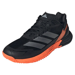 Men's Defiant Speed 2 Tennis Shoes Core Black and Lucid Orange,Footwear,Adidas,6.5,Core Black/Lucid Orange,Tennis Express,KI5999-S26-y