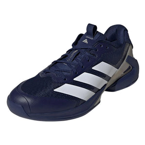 Men's adizero Ubersonic 5 Tennis Shoes Dark Blue and Footwear White,Footwear,Adidas,Dark Blue/Footwear White,6.5,Tennis Express,KI8418-S26
