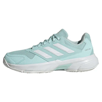 Women's CourtJam Control 3 Tennis Shoes Halo Mint and White,Footwear,Adidas,,,Tennis Express,KJ1904-1